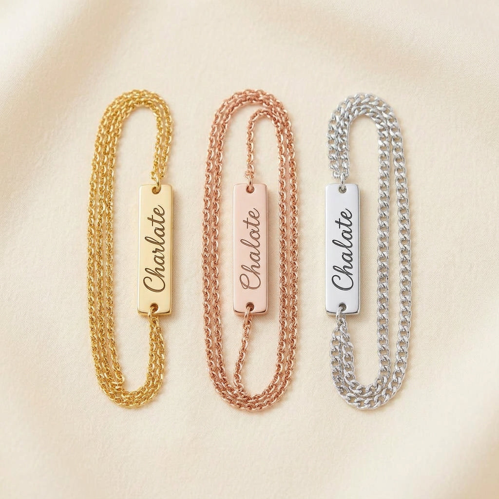 Gold, rose gold and silver finishes side by side
